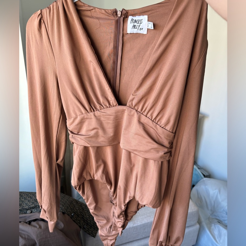 Deep cut bodysuit